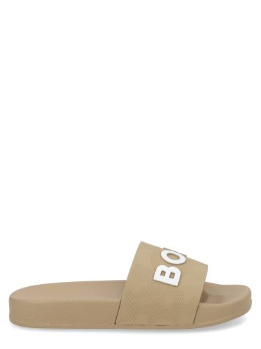 Boss ciabatta con fascia logata - boss - Modalova