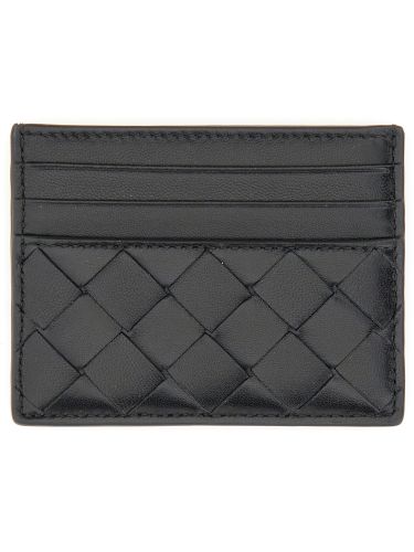 Woven leather card case - bottega veneta - Modalova