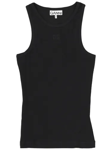 Ganni tops with logo - ganni - Modalova