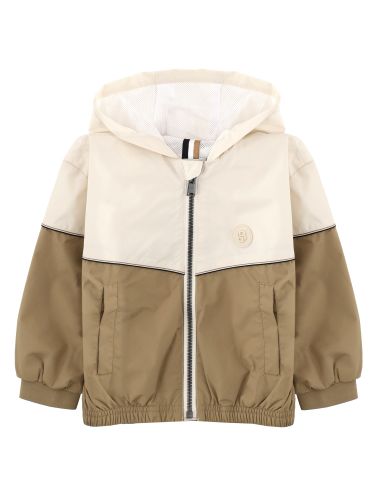 Giacca a vento con dettaglio monogramma doppia b - boss - Modalova