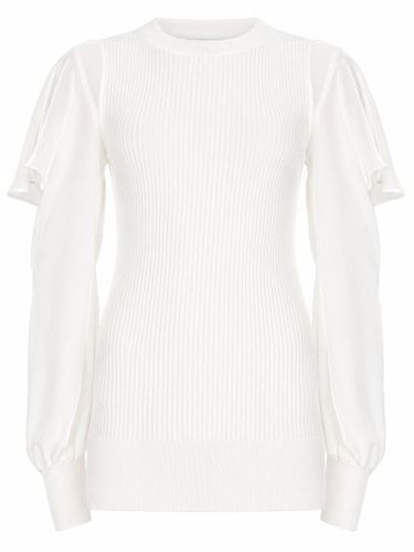 Maglia con maniche semitrasparenti - sacai - Modalova