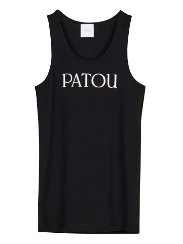 Patou logo print tank top - patou - Modalova