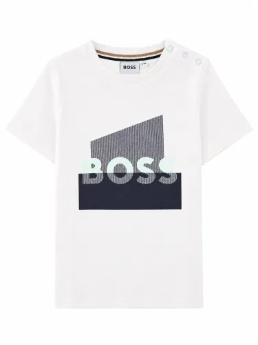 T-shirt da bambino con grafica logo - boss - Modalova