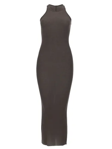 Rick owens silk blend midi dress - rick owens - Modalova