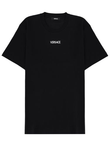 Versace t-shirt with logo - versace - Modalova