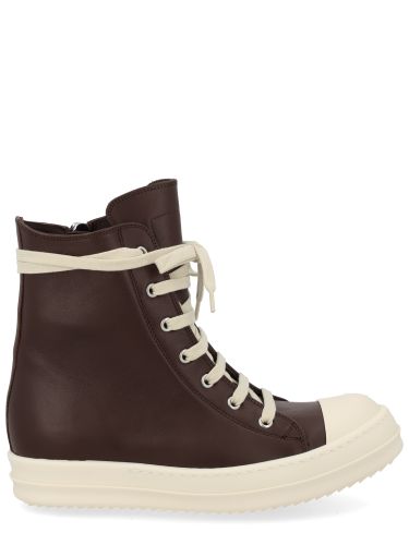 Rick owens leather sneaker - rick owens - Modalova