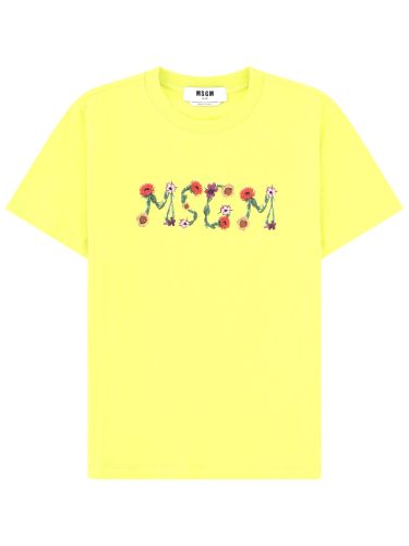 Msgm t-shirt con logo - msgm - Modalova