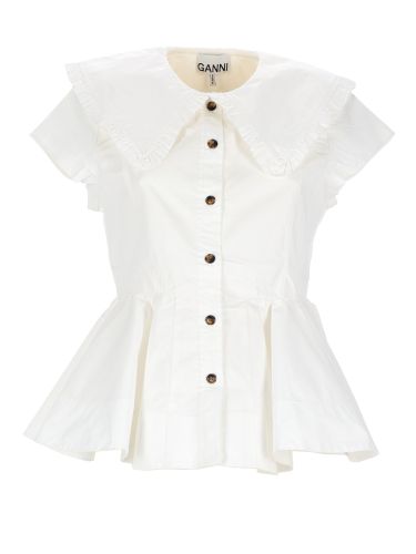 Ganni ruffle shirt - ganni - Modalova