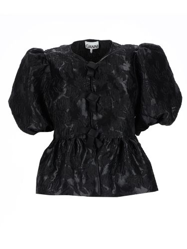 Ganni top "peplum" - ganni - Modalova