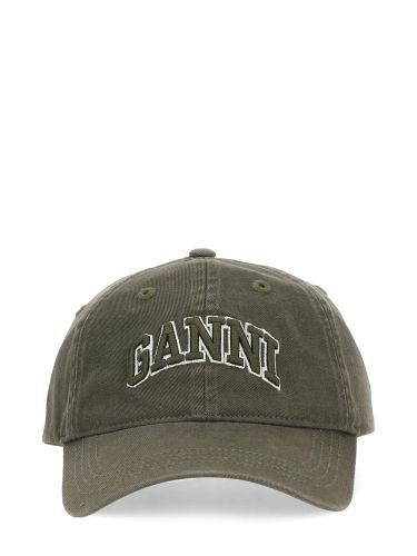 Ganni baseball hat with logo - ganni - Modalova