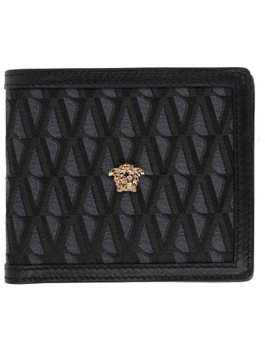 Versace wallet with logo - versace - Modalova