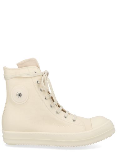 Sneaker alta in denim - rick owens drkshdw - Modalova