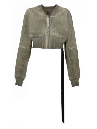 Denim "flight" bomber jacket - rick owens drkshdw - Modalova