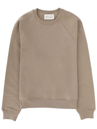 Ami paris sweatshirt with logo - ami paris - Modalova