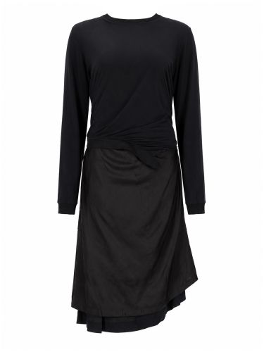 Abito midi con drappeggio - maison margiela - Modalova