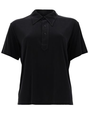 Maison margiela polo in cupro - maison margiela - Modalova