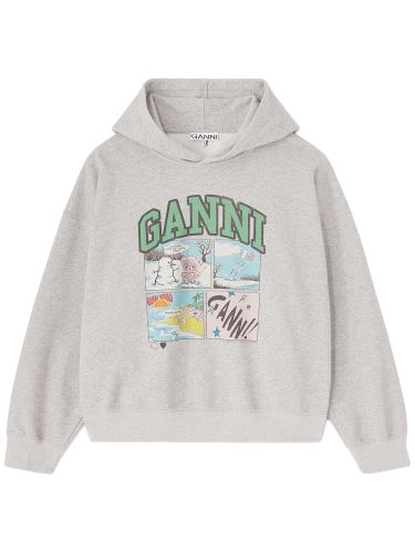 Ganni sweatshirt with logo - ganni - Modalova