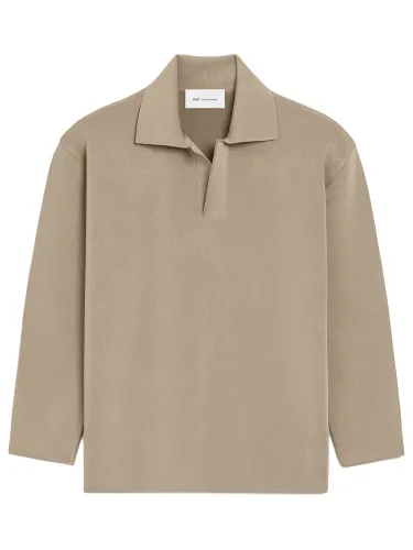 Ami paris wool blend polo shirt - ami paris - Modalova