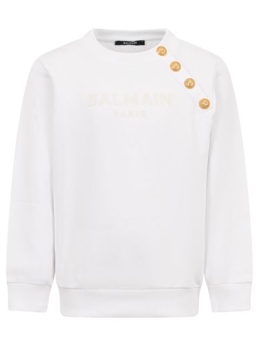 Balmain jersey with logo - balmain - Modalova