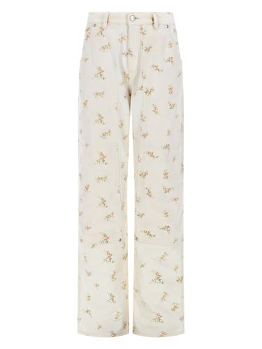 Msgm pantalone con motivo floreale - msgm - Modalova