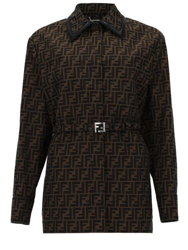 Fendi giacca in canvas ff - fendi - Modalova