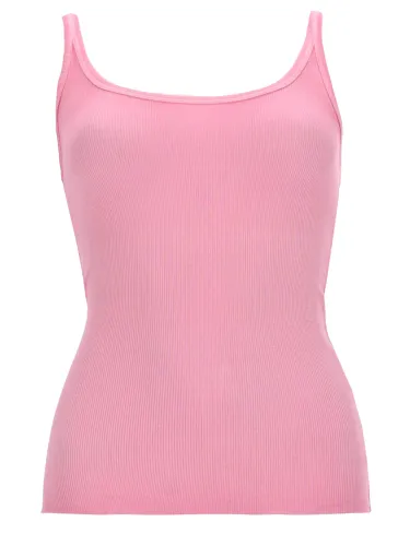 Msgm tank top in viscosa - msgm - Modalova
