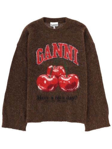 Ganni wool jersey - ganni - Modalova