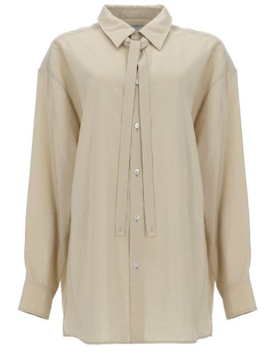 Lemaire camicia lunga con cravatta - lemaire - Modalova