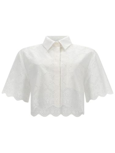 Msgm camicia con motivo traforato - msgm - Modalova