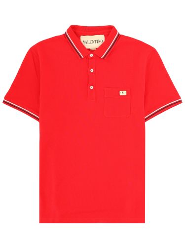 Valentino polo con patch logo - valentino - Modalova
