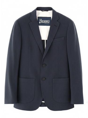 Herno single-breasted linen jacket - herno - Modalova