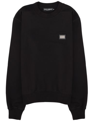 Sweatshirt with logo patch - dolce & gabbana - Modalova