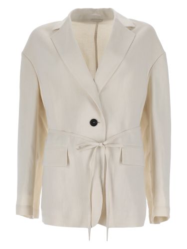 Brunello cucinelli belted jacket - brunello cucinelli - Modalova