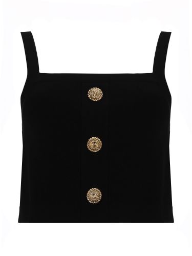 Balmain top with jewel buttons - balmain - Modalova