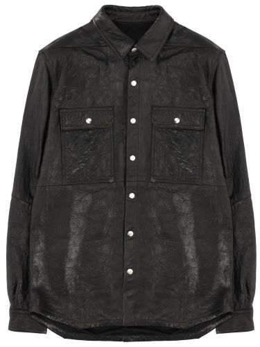 Rick owens leather jacket - rick owens - Modalova