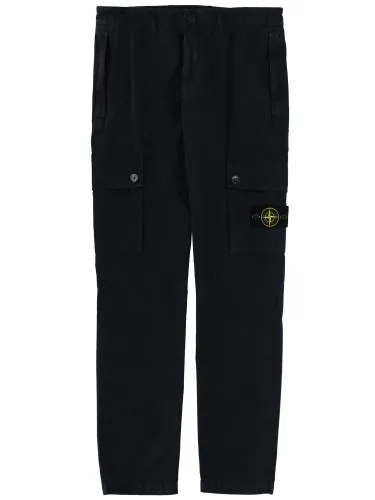 Cargo pants with logo patch - stone island - Modalova