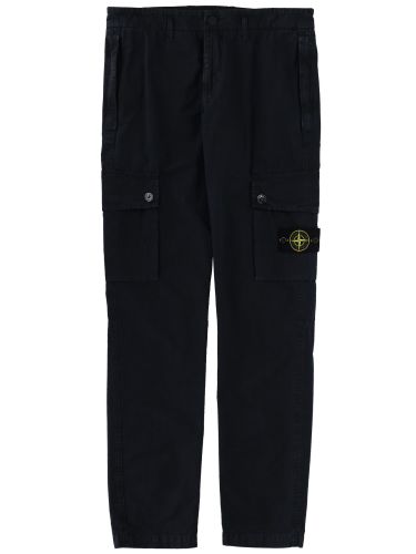Cargo pants with logo patch - stone island - Modalova