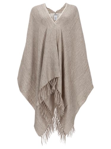 Brunello cucinelli poncho in lino - brunello cucinelli - Modalova