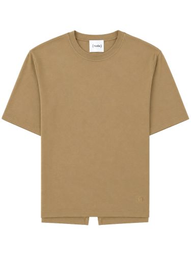 Nude t-shirt in cotone - nude - Modalova