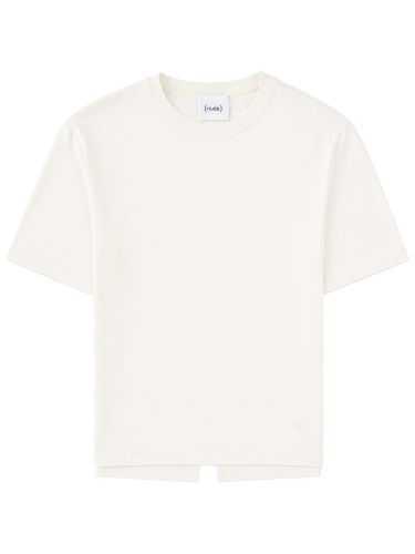 Nude t-shirt in cotone - nude - Modalova