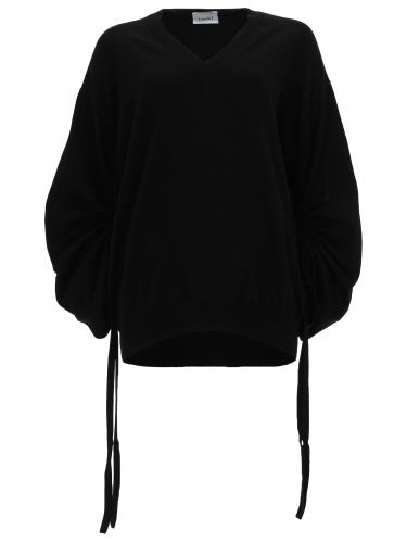Maglia in cotone con scollo a v - nude - Modalova