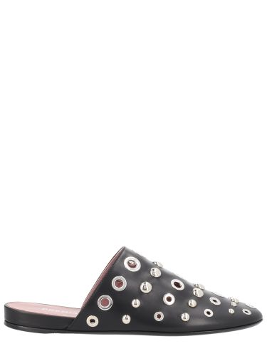 Premiata leather slipper with studs - premiata - Modalova