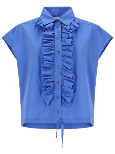 Nude camicia con ruches - nude - Modalova