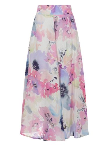 Lino gonna lunga in lino - 120% lino - Modalova