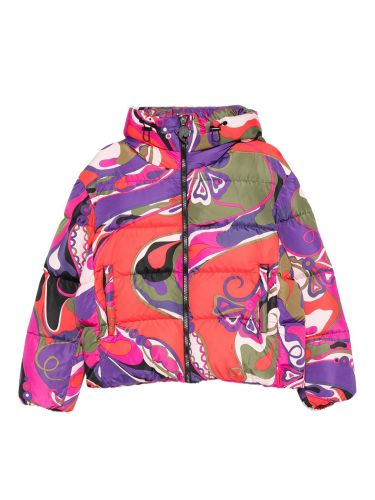 Giacca imbottita con stampa orchidee - pucci - Modalova