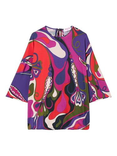 Pucci orchid print cape blouse - pucci - Modalova