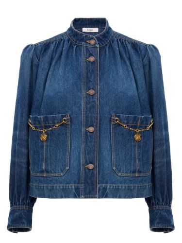 High neck gathered jacket - chloé - Modalova