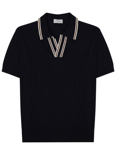 Polo in seta misto cotone - paolo pecora milano - Modalova