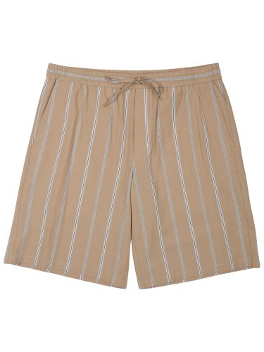 Bermuda con cintura elastica in cotone - paolo pecora milano - Modalova