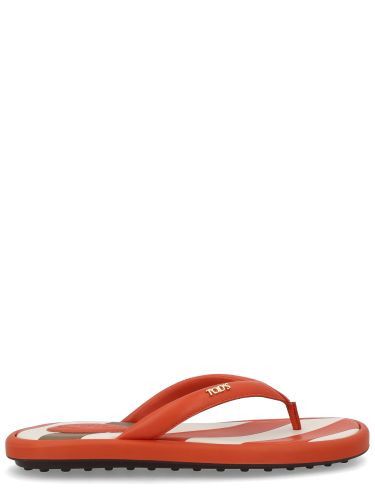 Tod's sandalo infradito con logo - tod's - Modalova